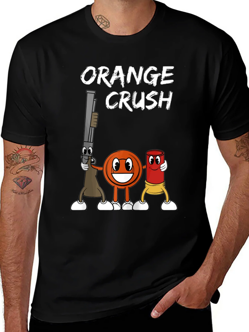 Orange Crush Clay Target Shooting T-Shirt product image 1