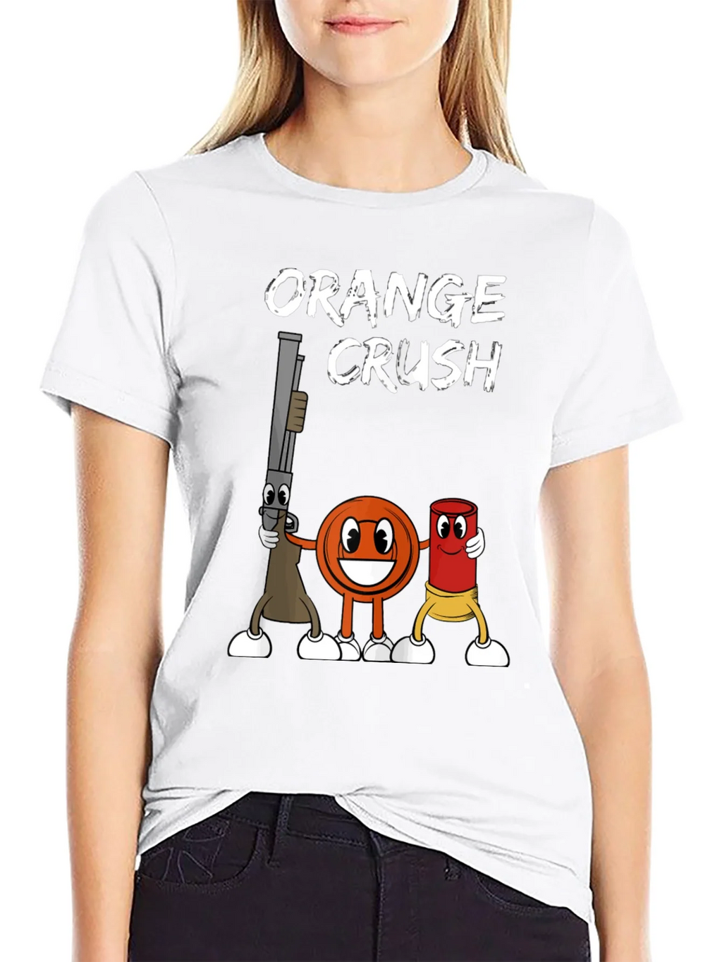 Orange Crush Clay Target Shooting T-Shirt product image 8