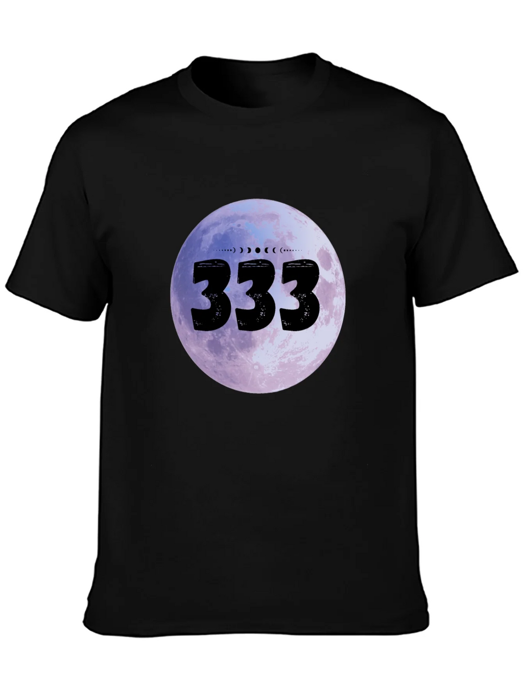 333 Moon Phase Graphic Tee - Black product image 3