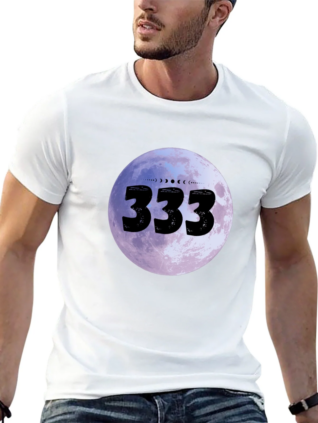 333 Moon Phase Graphic Tee - Black product image 12