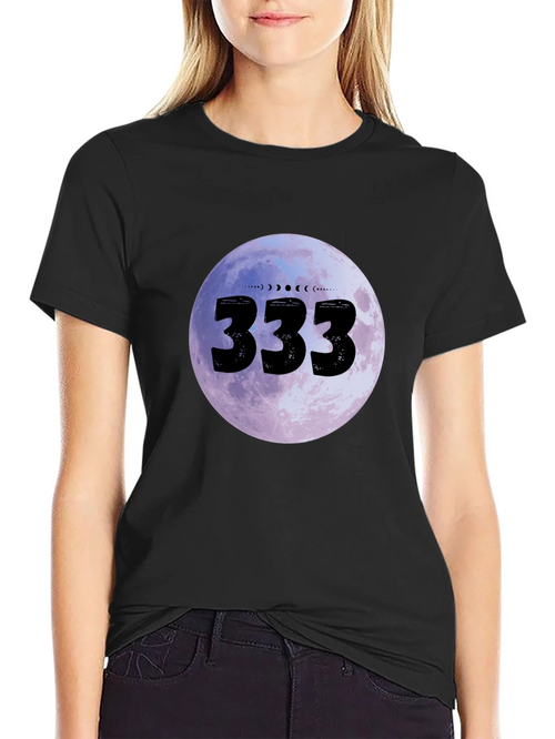 333 Moon Phase Graphic Tee - Black product image 2
