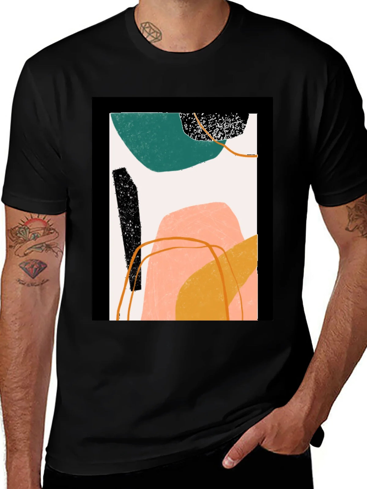 Abstract Art Graphic Tee - Modern Minimalist Design product image 1