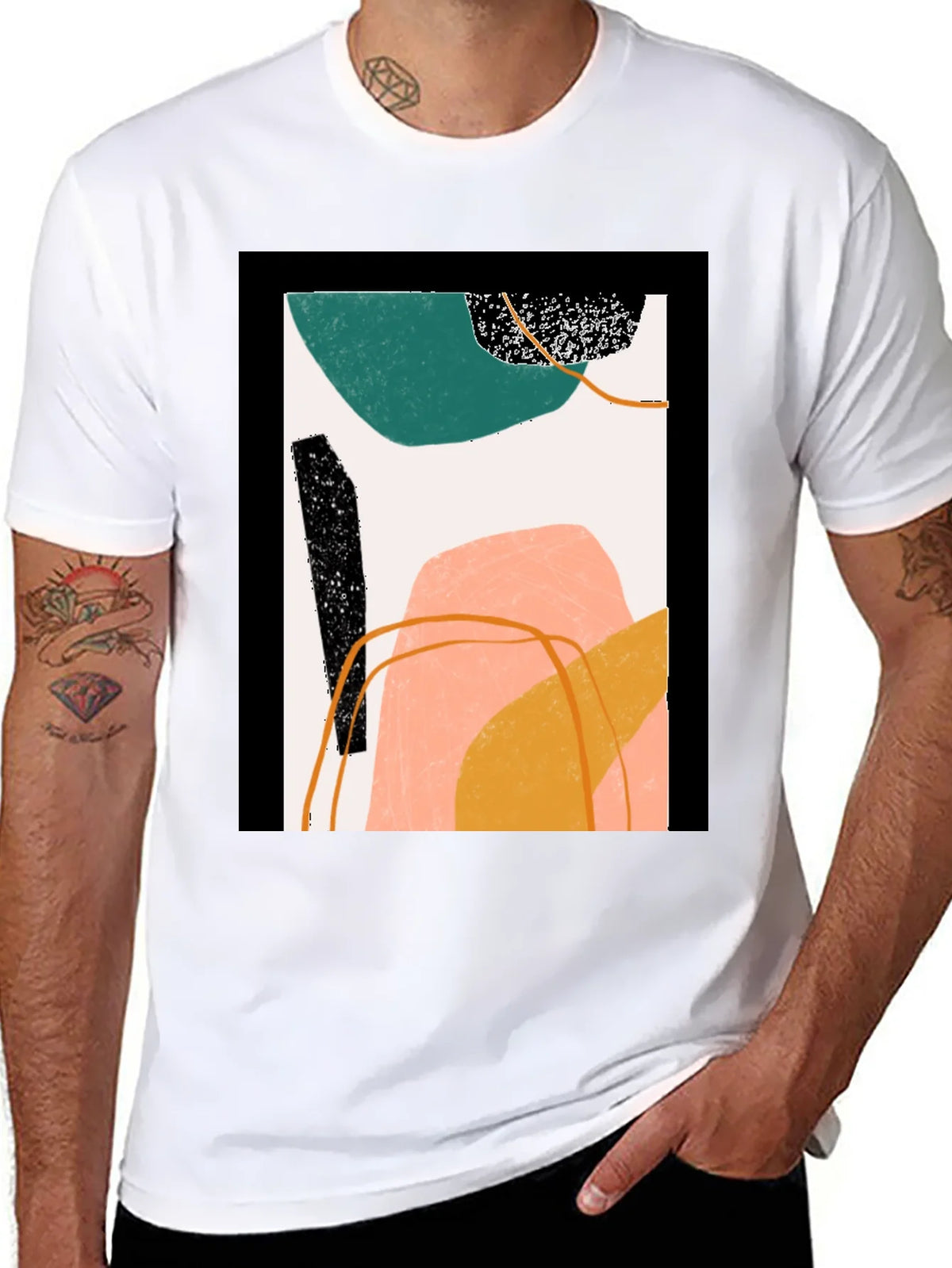 Abstract Art Graphic Tee - Modern Minimalist Design product image 7