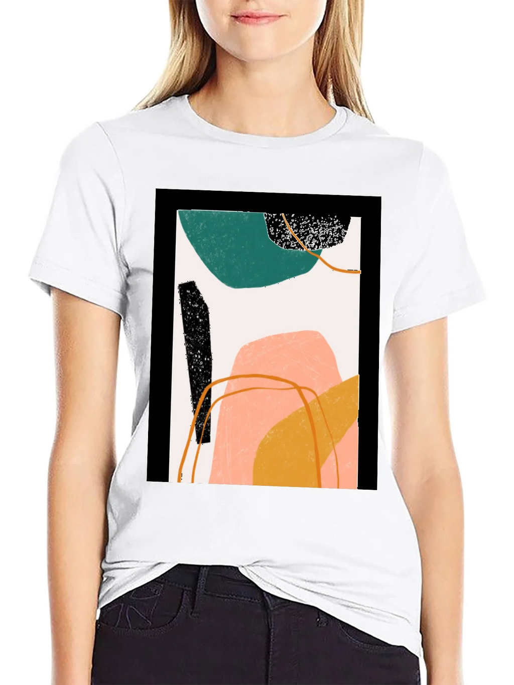 Abstract Art Graphic Tee - Modern Minimalist Design product image 8