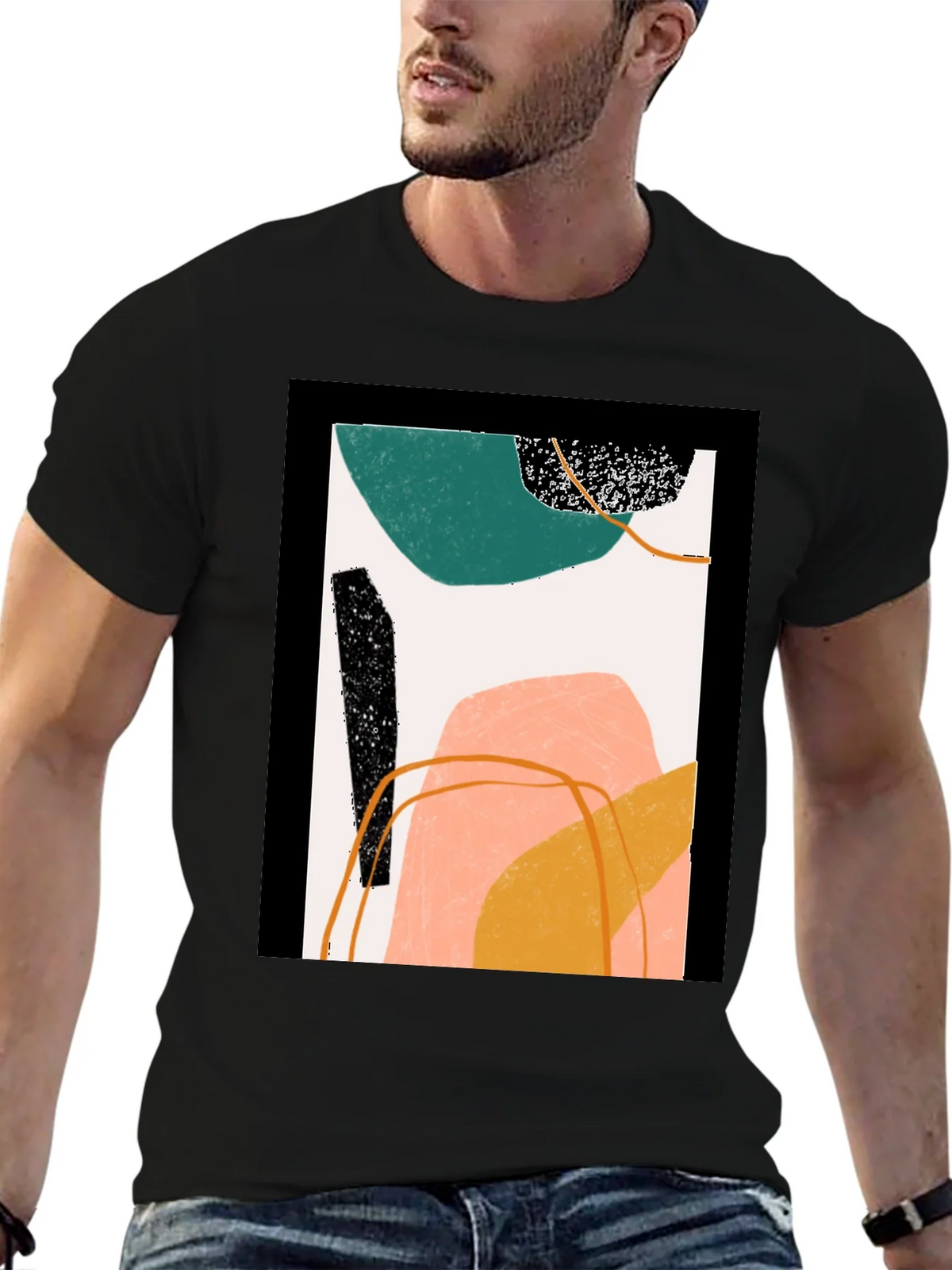 Abstract Art Graphic Tee - Modern Minimalist Design product image 6