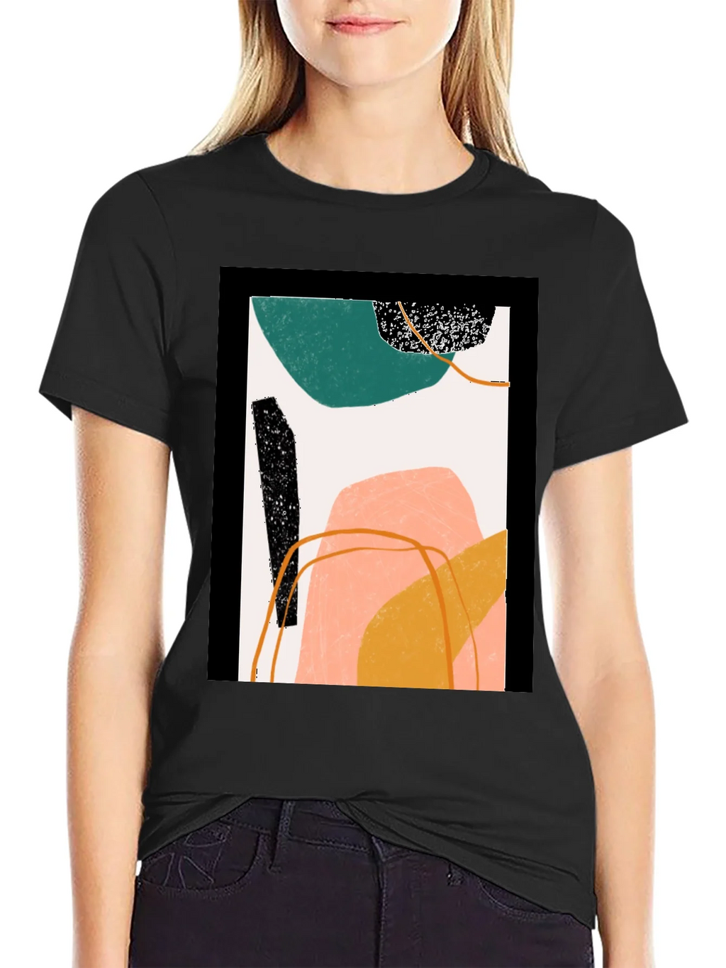 Abstract Art Graphic Tee - Modern Minimalist Design product image 2