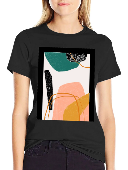 Abstract Art Graphic Tee - Modern Minimalist Design product image 2