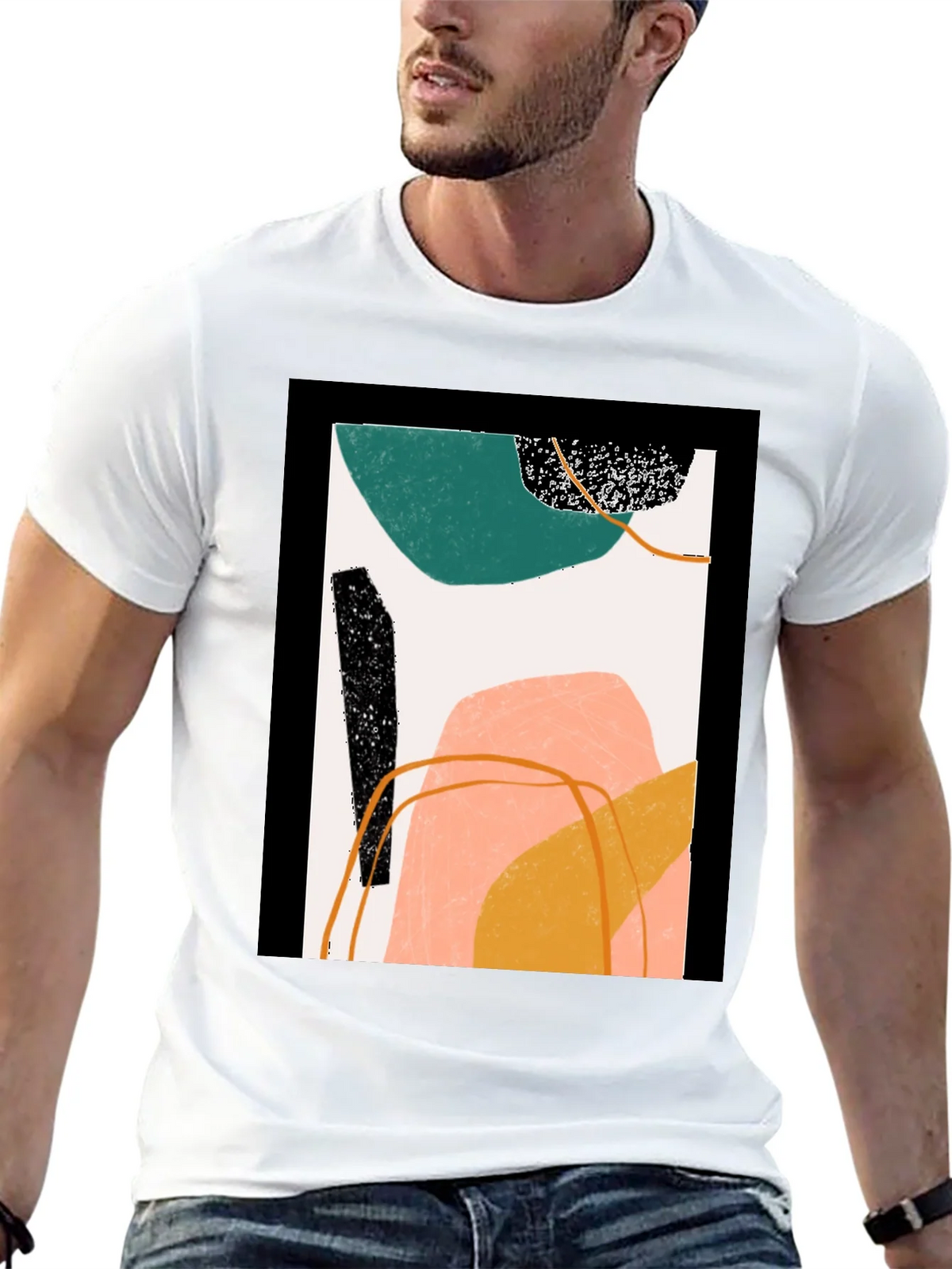 Abstract Art Graphic Tee - Modern Minimalist Design product image 12