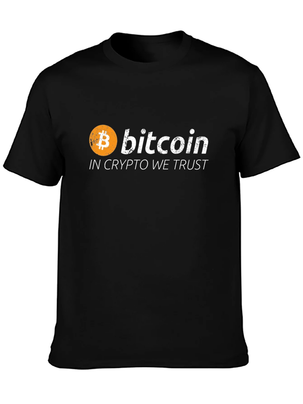 Bitcoin Crypto Trust Black Graphic Tee product image 3