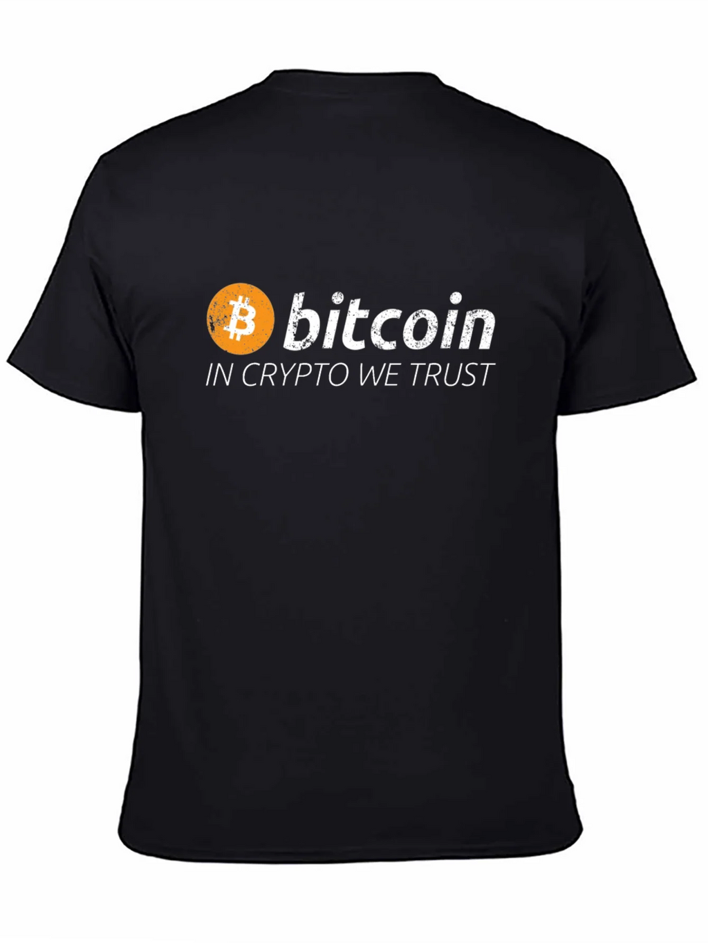 Bitcoin Crypto Trust Black Graphic Tee product image 4