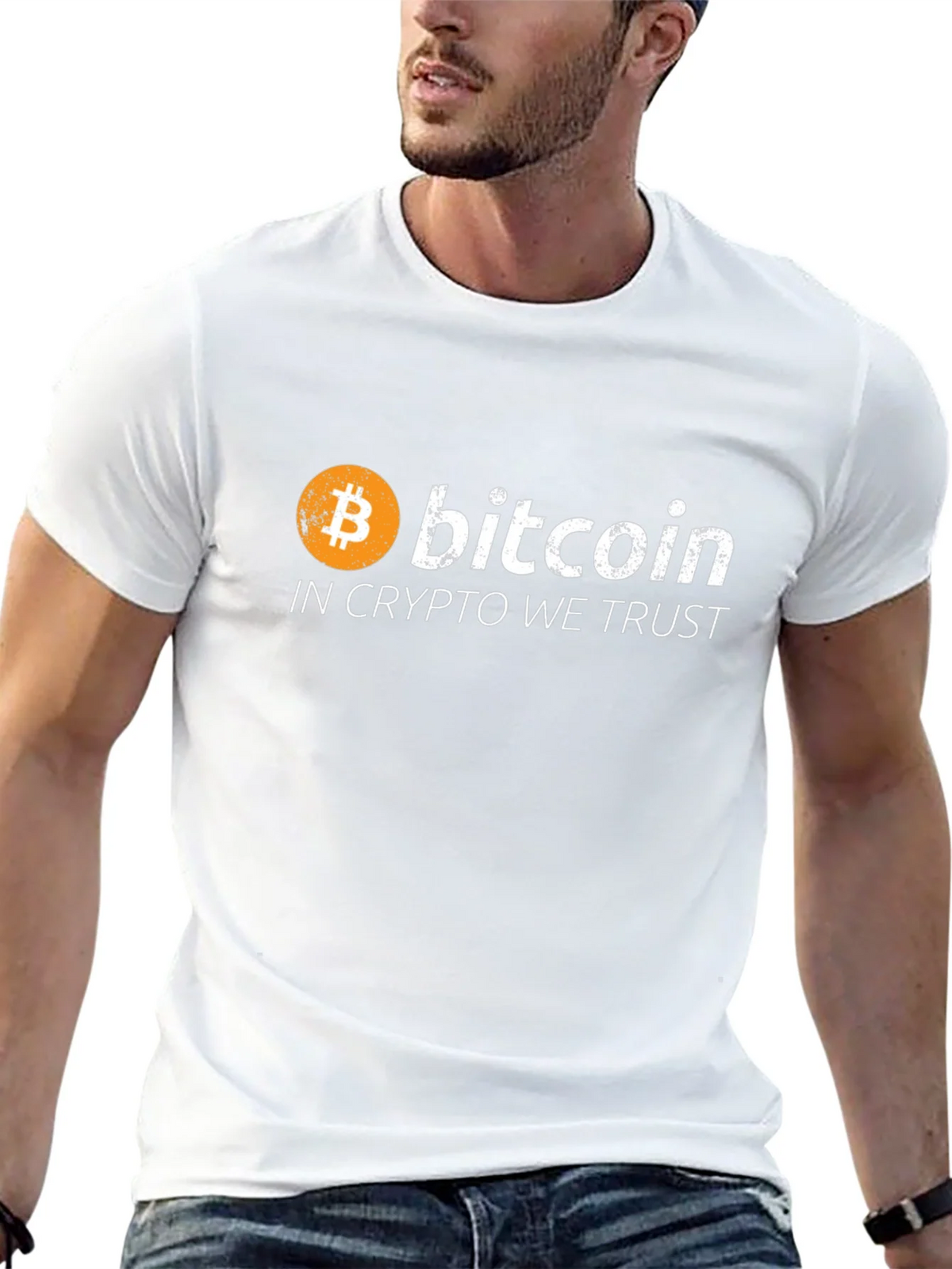 Bitcoin Crypto Trust Black Graphic Tee product image 12