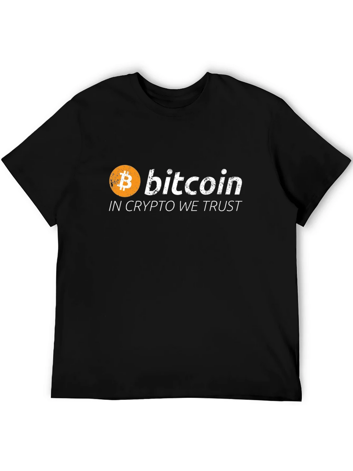 Bitcoin Crypto Trust Black Graphic Tee product image 5