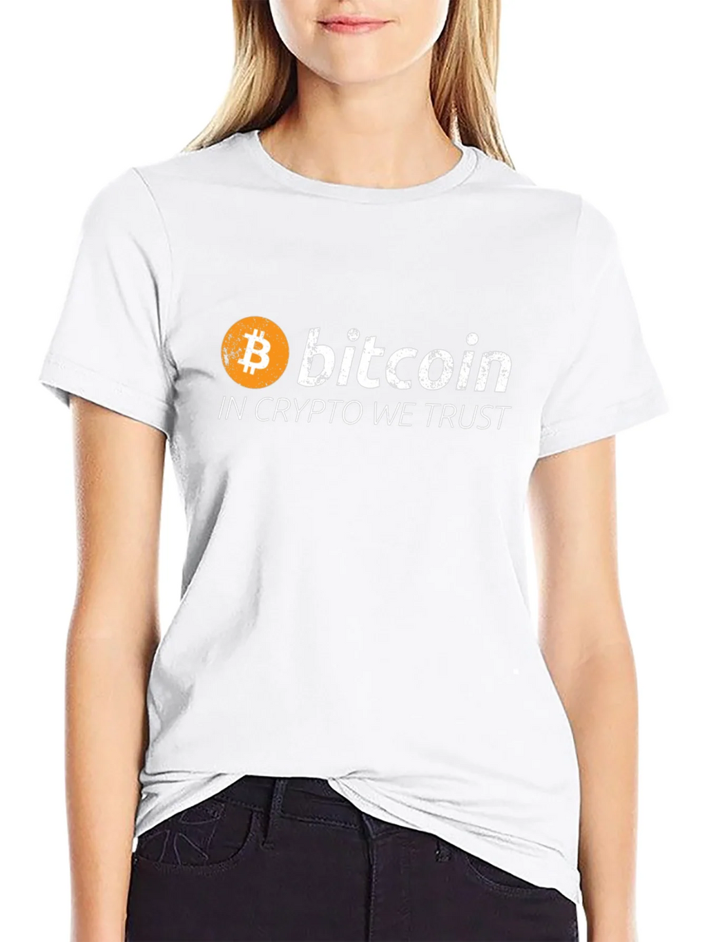 Bitcoin Crypto Trust Black Graphic Tee product image 8