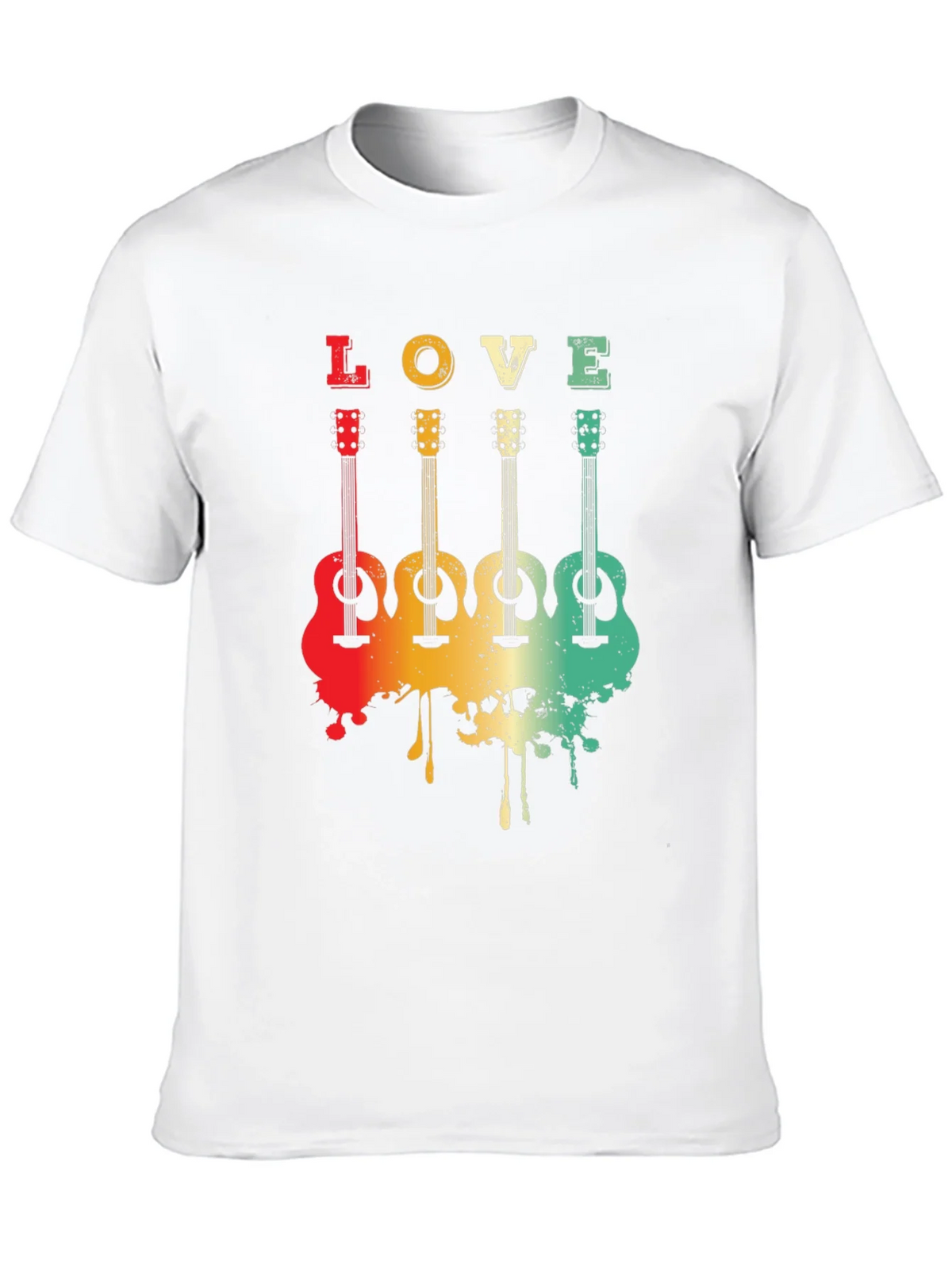 Love Guitar Tee - Retro Music Lover T-Shirt product image 9