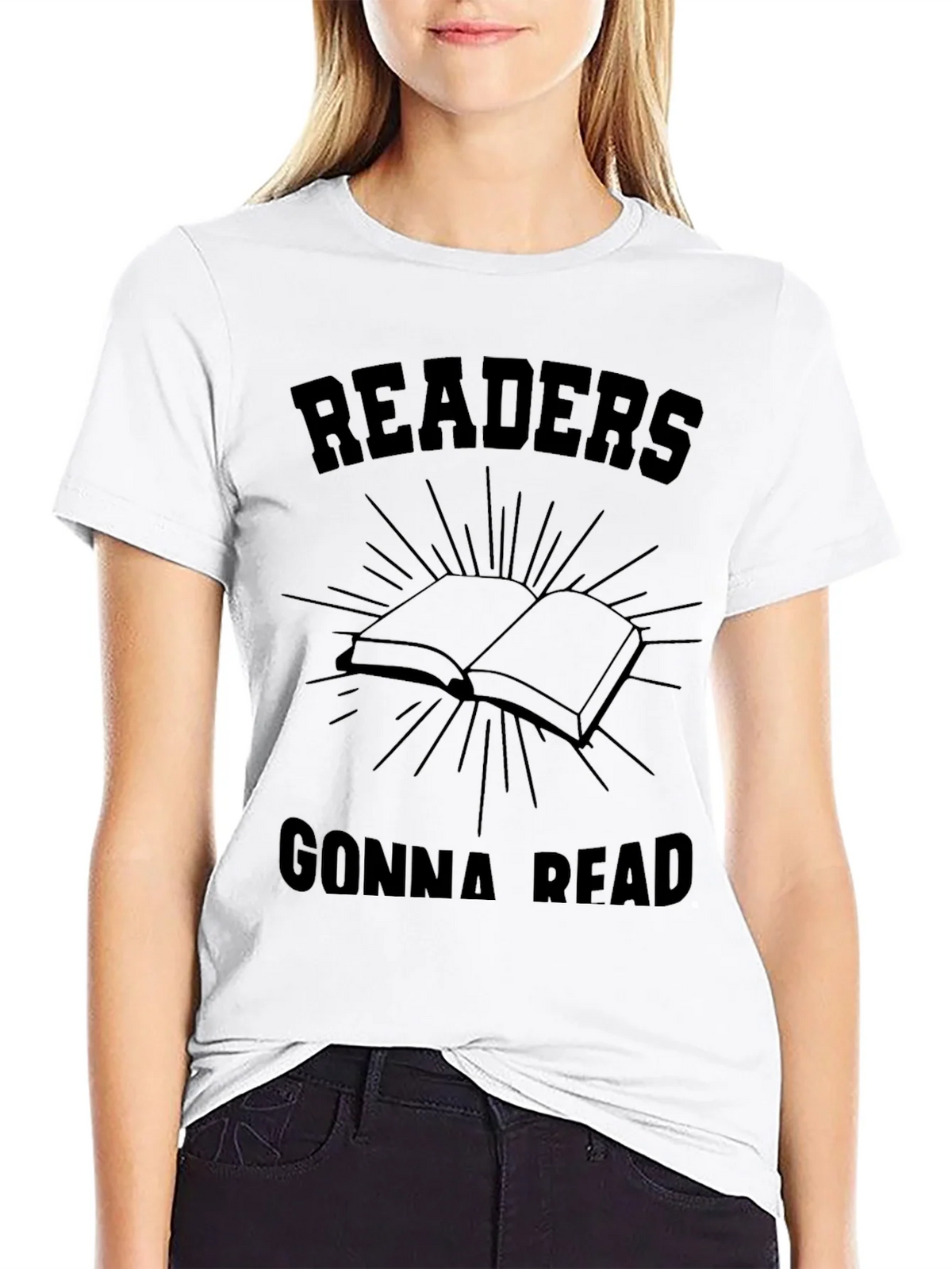 Readers Gonna Read Black Graphic Tee product image 8