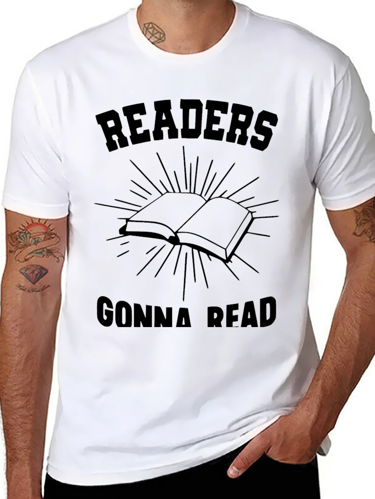 Readers Gonna Read Black Graphic Tee product image 7