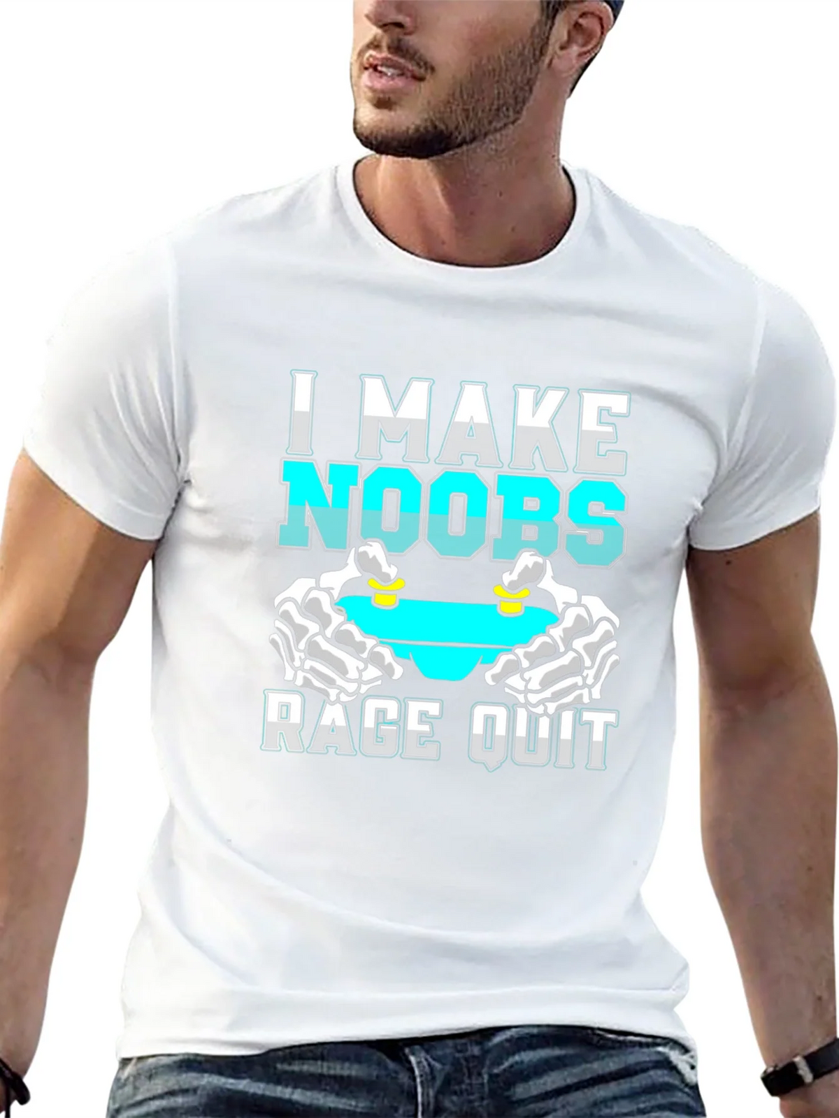 I Make Noobs Rage Quit T-Shirt Gamer Gift product image 12