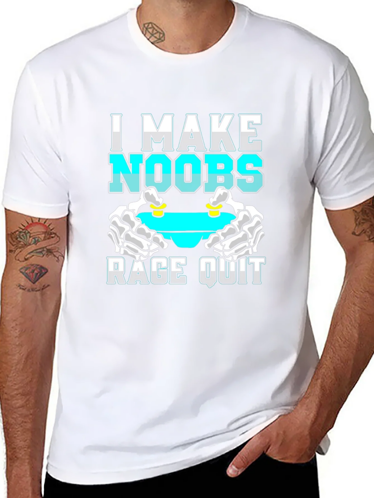I Make Noobs Rage Quit T-Shirt Gamer Gift product image 7