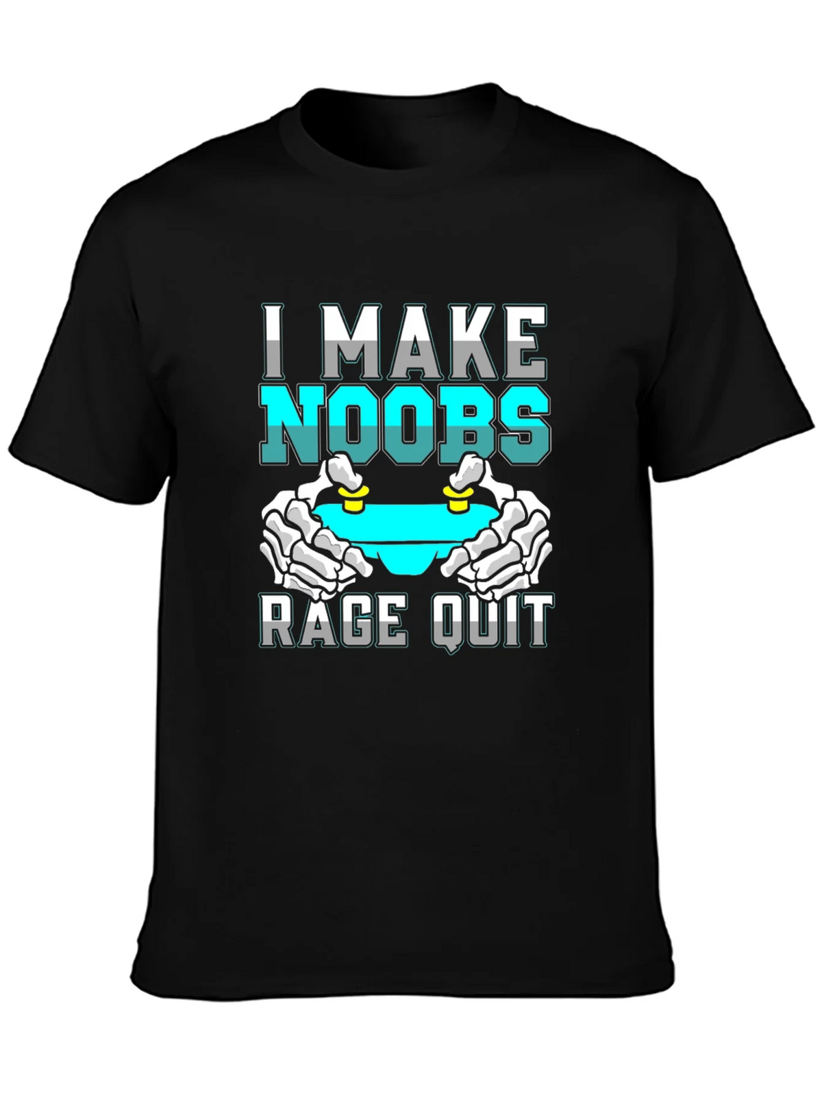 I Make Noobs Rage Quit T-Shirt Gamer Gift product image 3