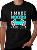I Make Noobs Rage Quit T-Shirt Gamer Gift product image 1