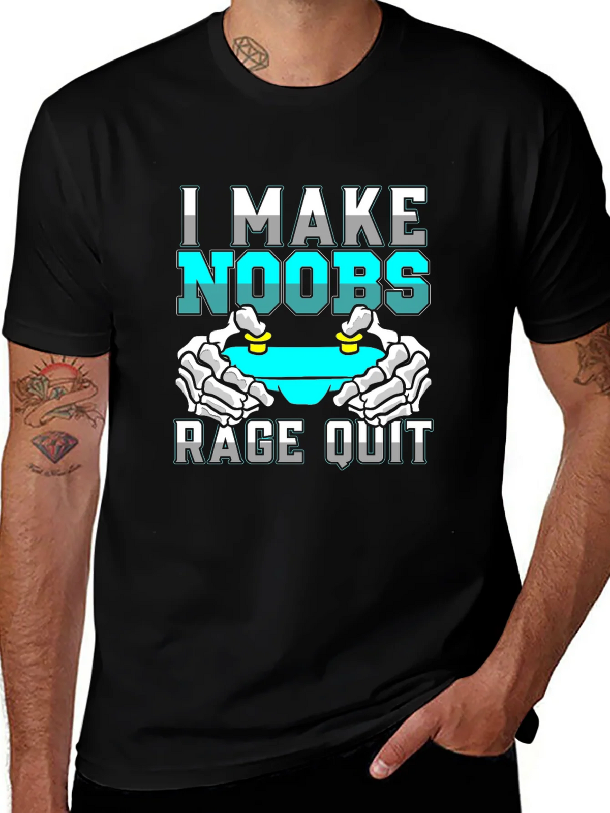 I Make Noobs Rage Quit T-Shirt Gamer Gift product image 1
