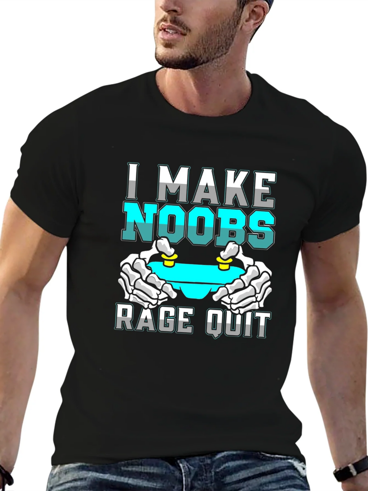 I Make Noobs Rage Quit T-Shirt Gamer Gift product image 6