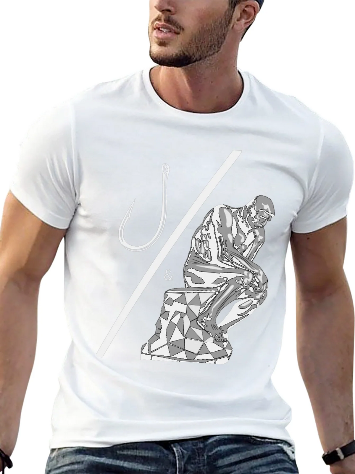 Philosophical Fishing T-Shirt - Hooked on Thinking product image 12