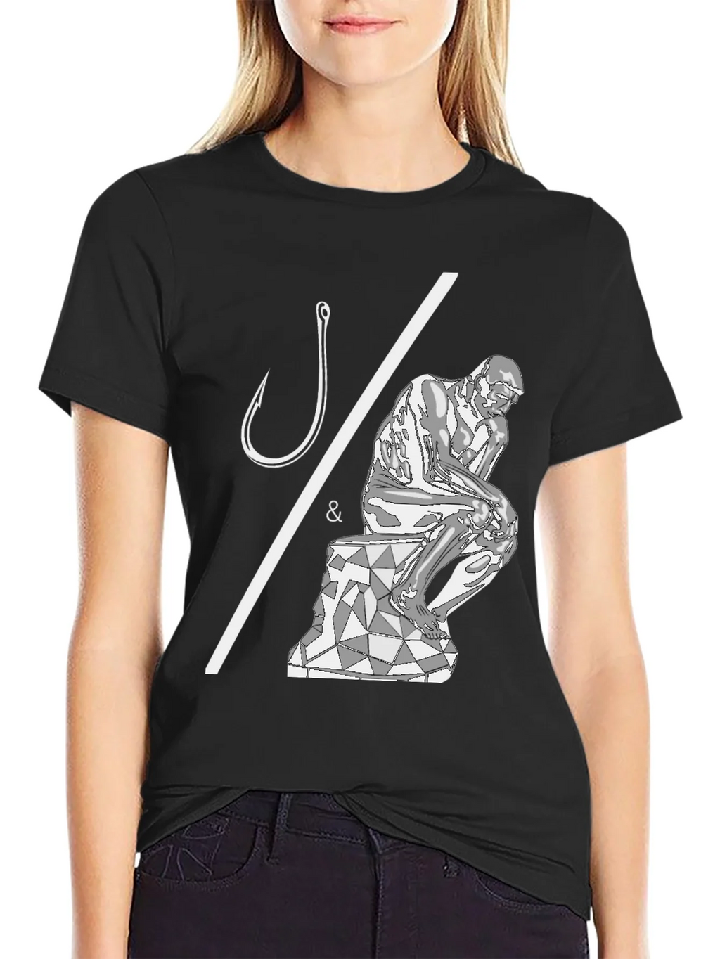 Philosophical Fishing T-Shirt - Hooked on Thinking product image 2