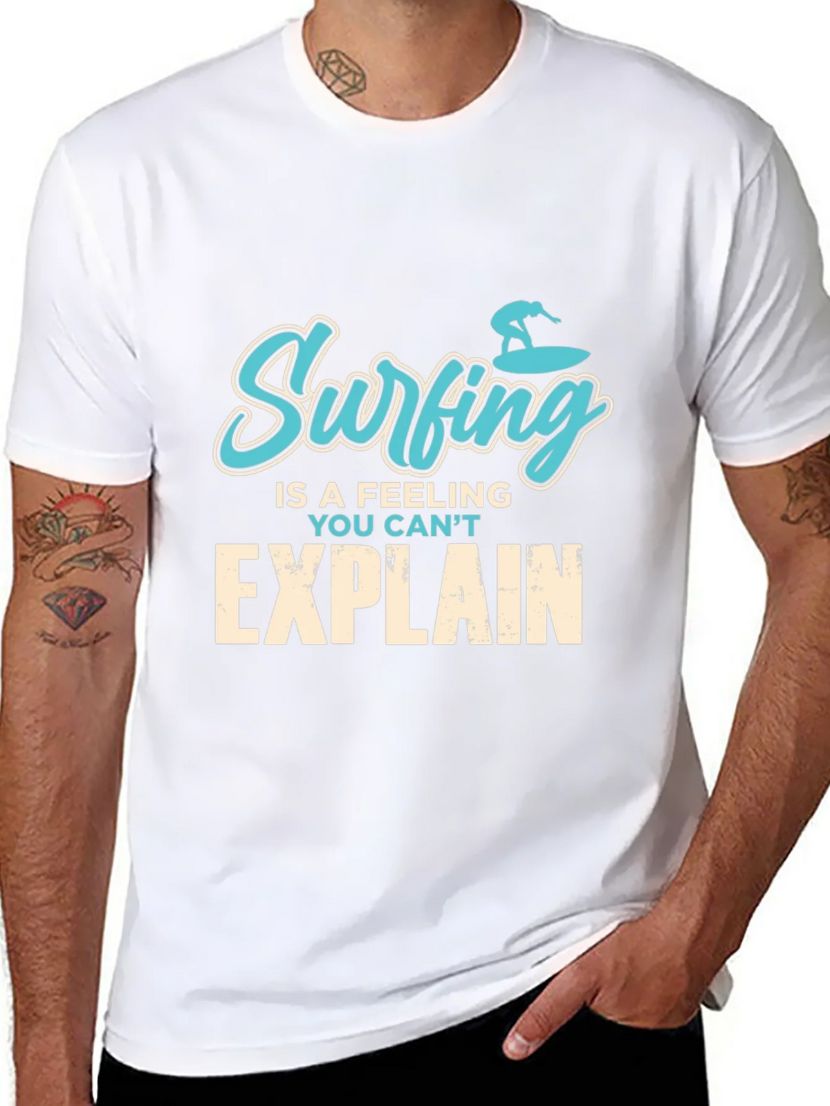 Surfing Feeling Graphic Tee - Mens Black T-Shirt product image 7