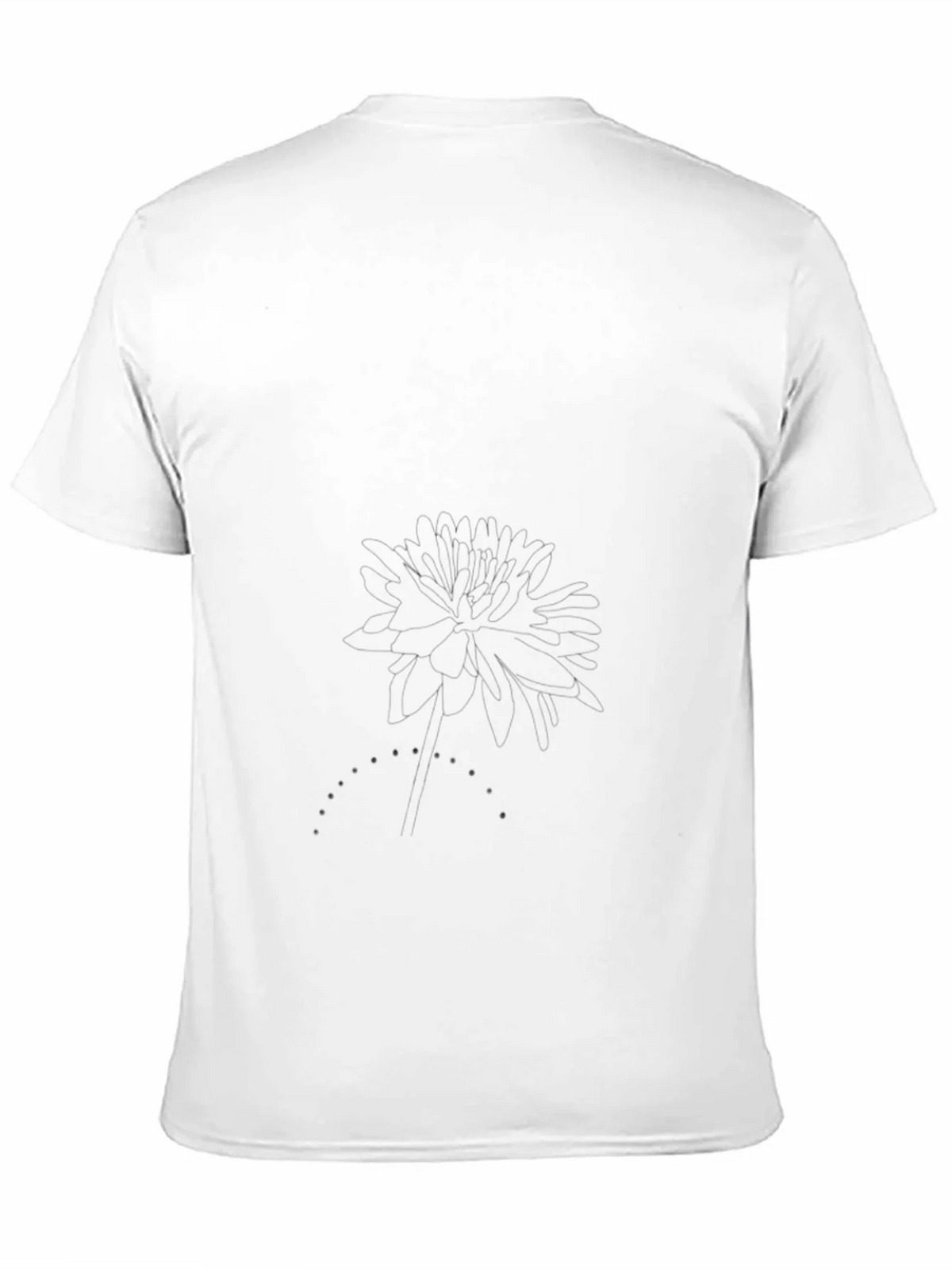 Classic Black Tee with Subtle Floral Graphic product image 10