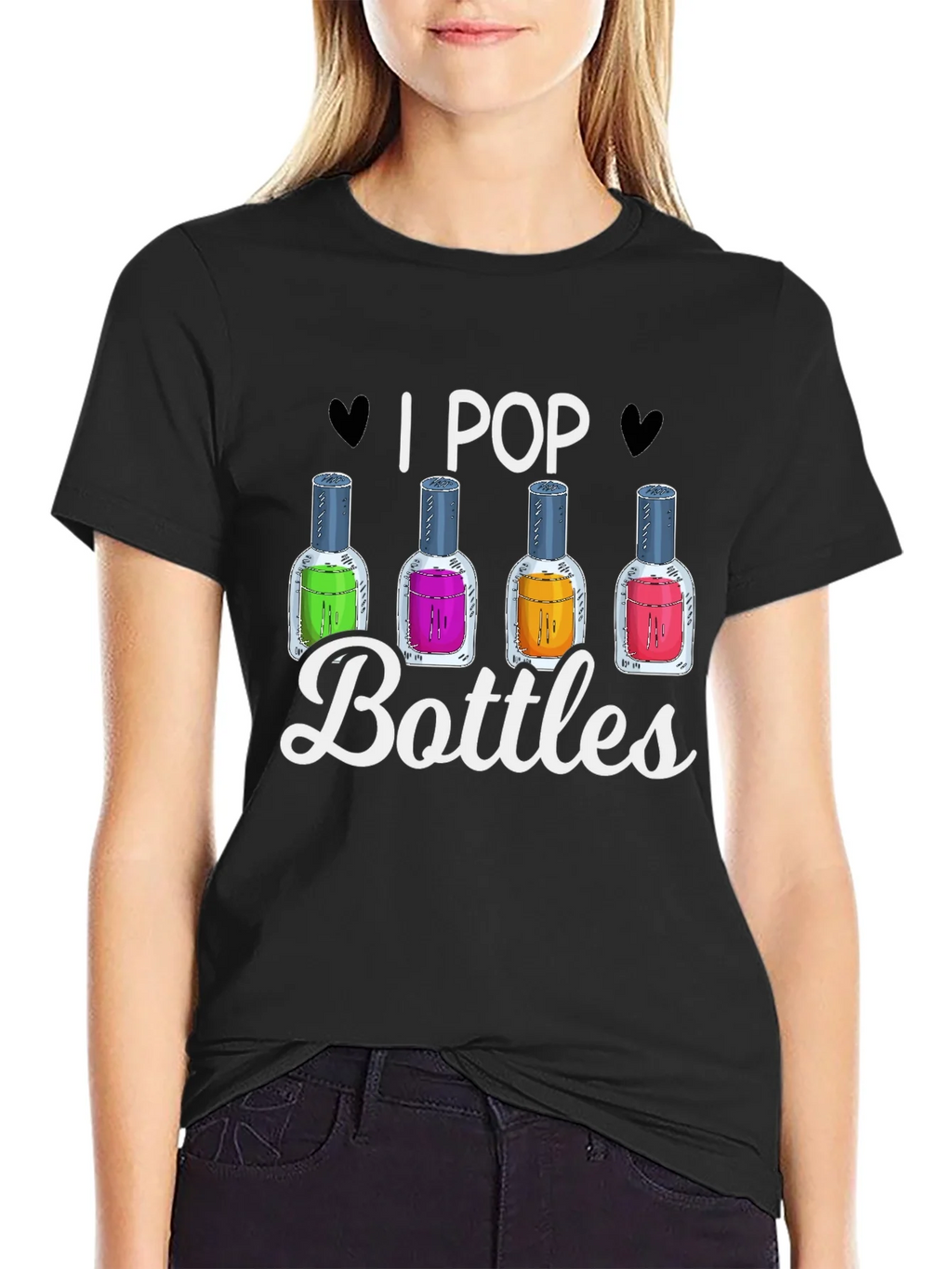 I Pop Bottles Funny T-Shirt product image 2