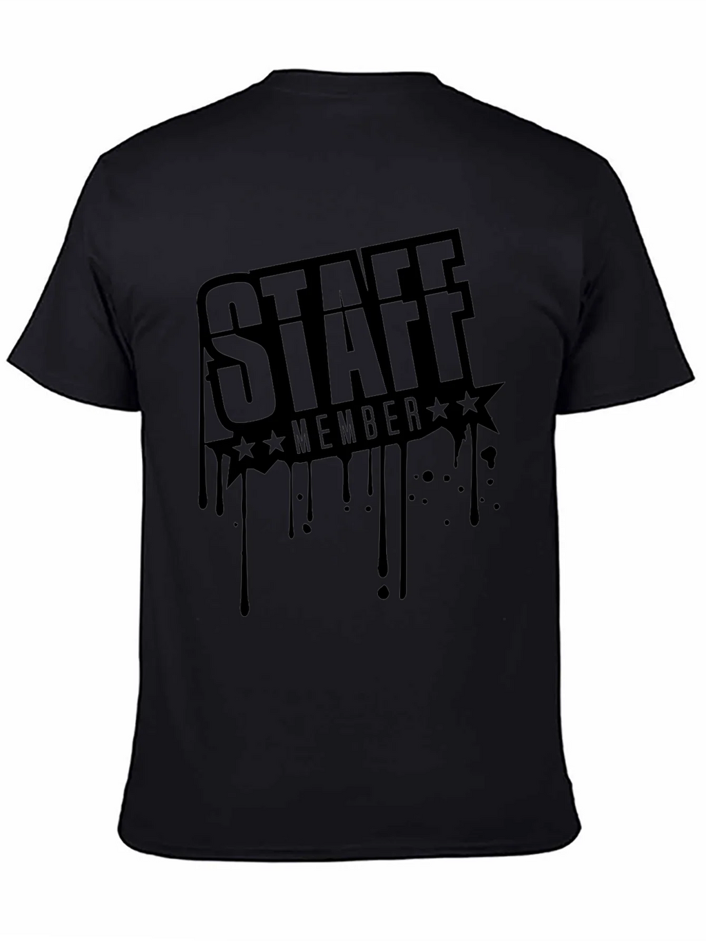 Staff Member Black Graphic T-Shirt product image 4