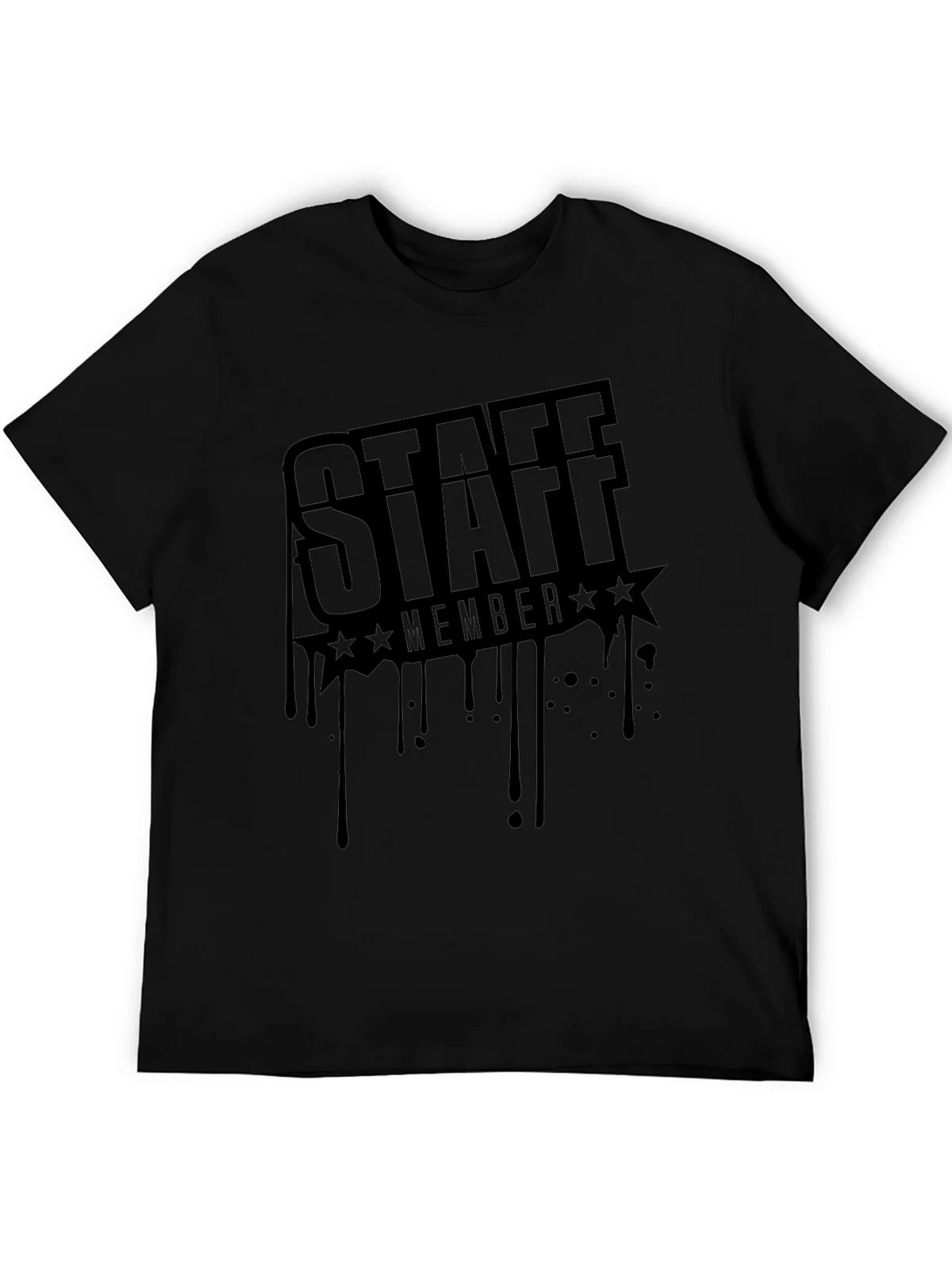 Staff Member Black Graphic T-Shirt product image 5