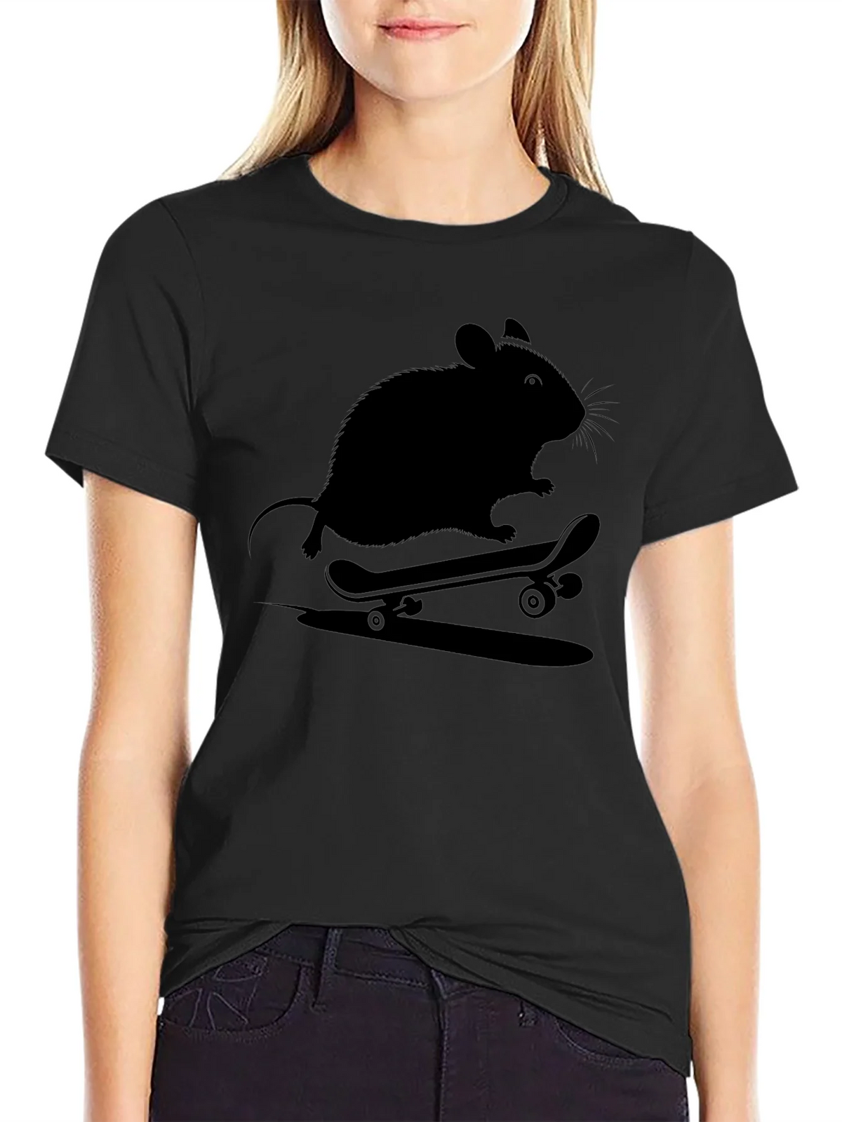 Skateboarding Rat Graphic Tee - Cool Casual Shirt product image 2