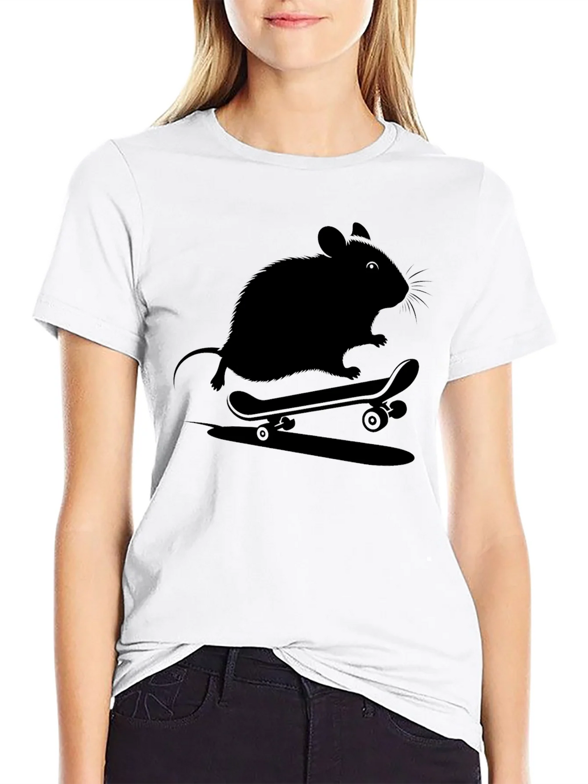 Skateboarding Rat Graphic Tee - Cool Casual Shirt product image 8