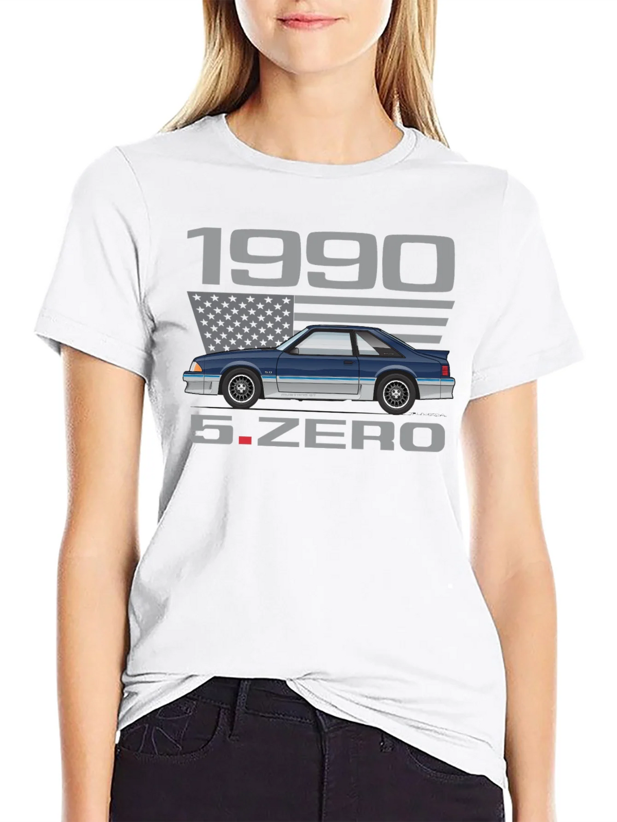 1990 Foxbody Mustang 5.0 T-Shirt product image 8
