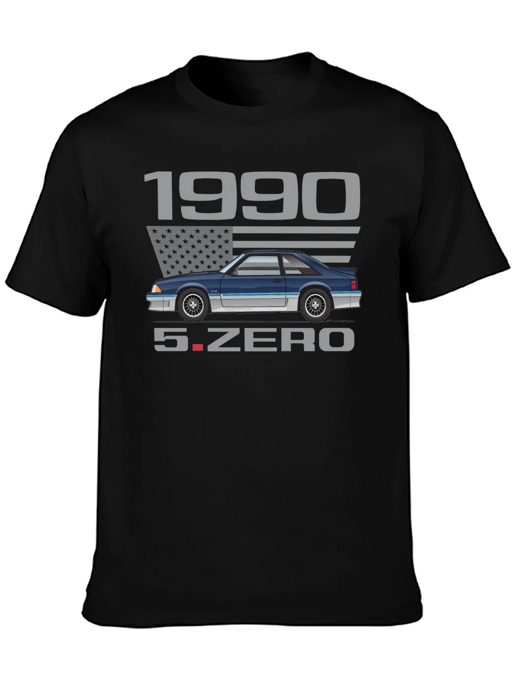 1990 Foxbody Mustang 5.0 T-Shirt product image 3