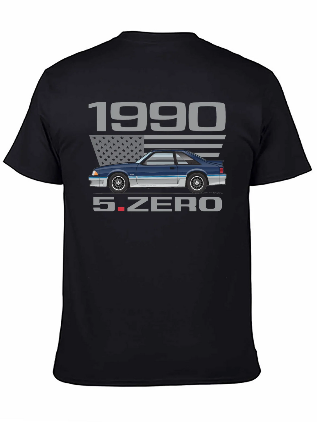1990 Foxbody Mustang 5.0 T-Shirt product image 4