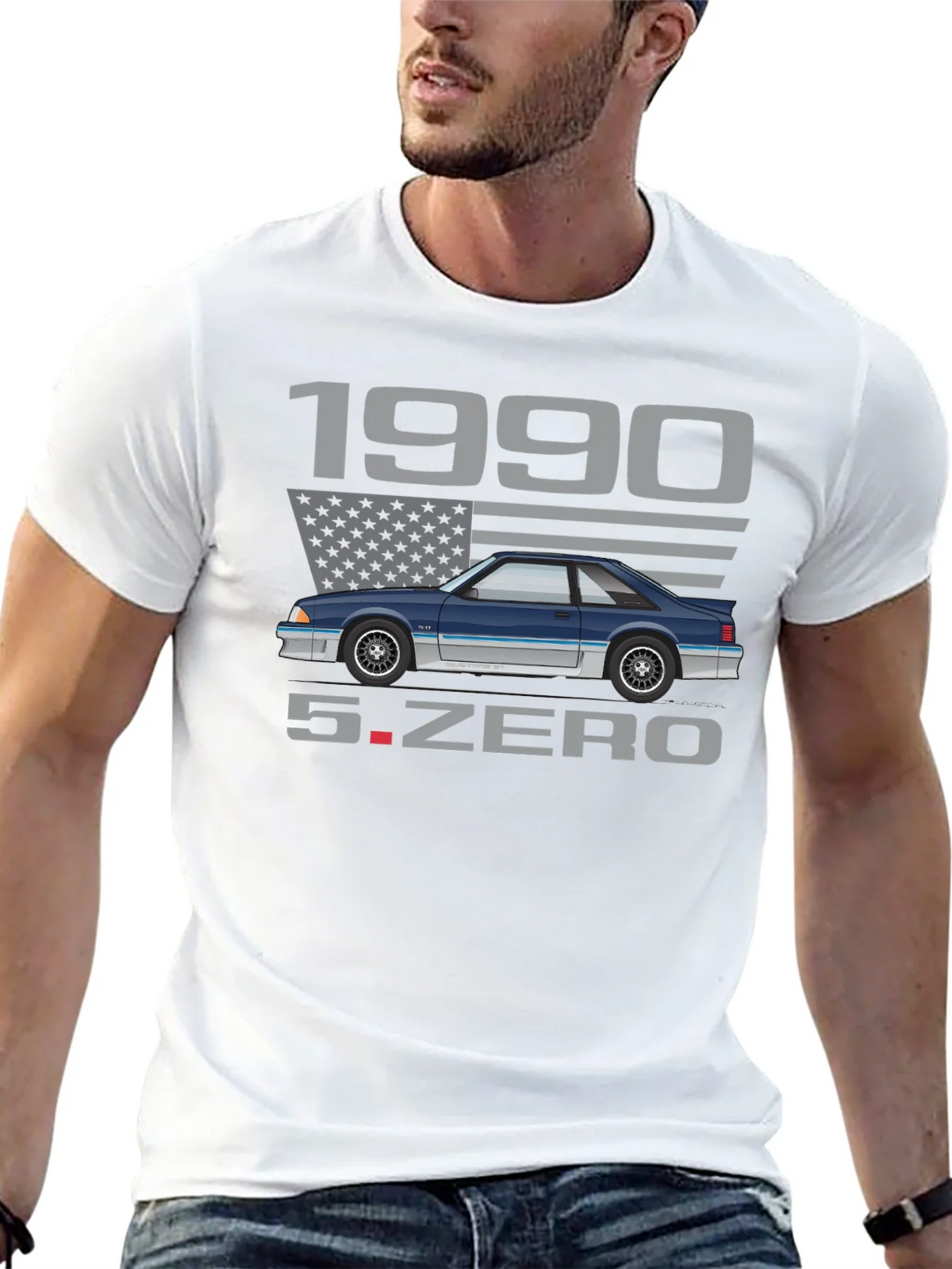 1990 Foxbody Mustang 5.0 T-Shirt product image 12