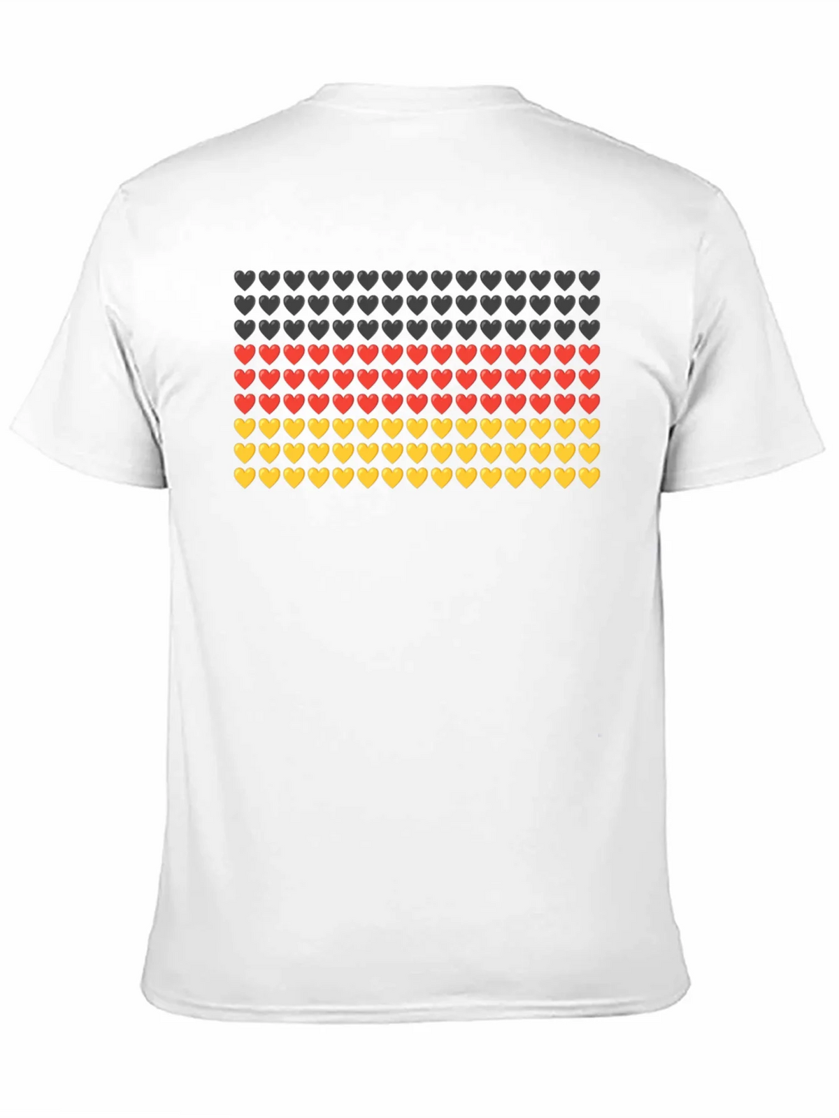 German Flag Hearts T-Shirt - Black product image 10