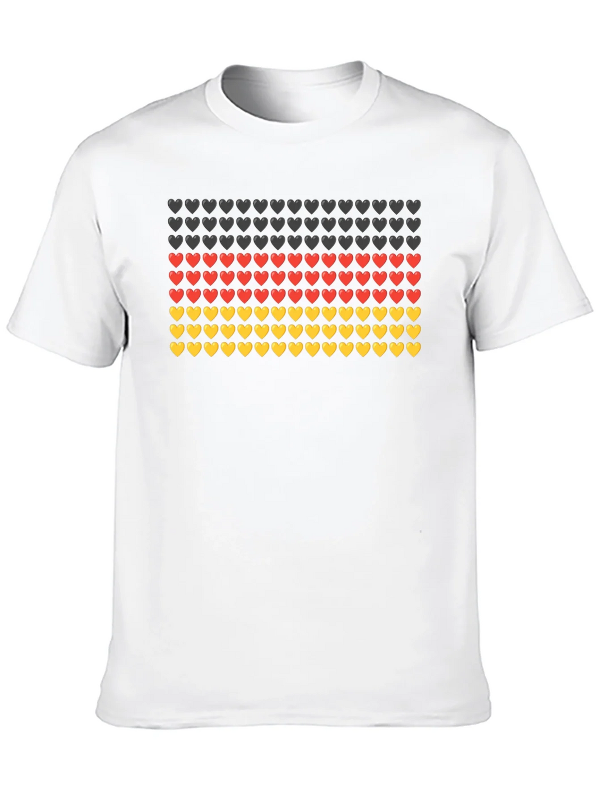 German Flag Hearts T-Shirt - Black product image 9