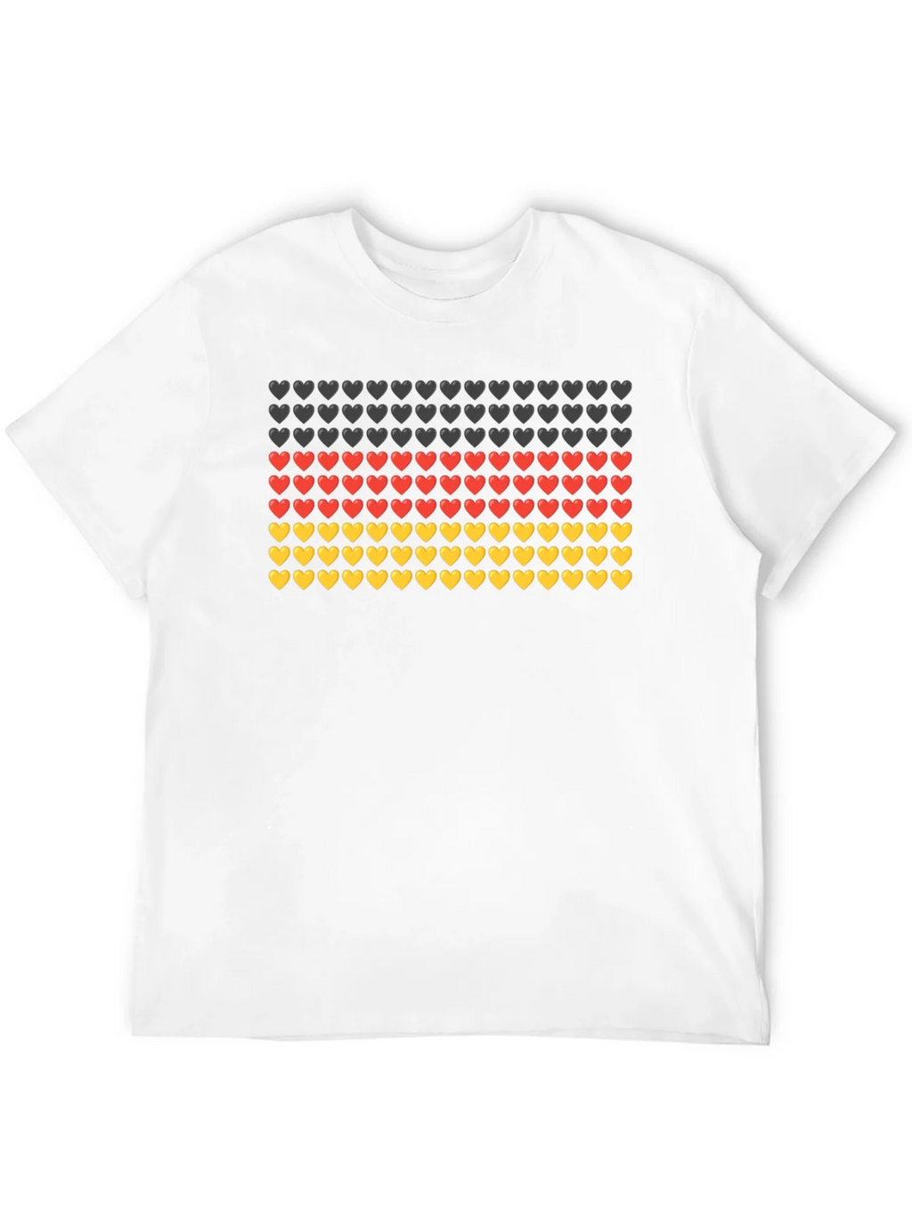 German Flag Hearts T-Shirt - Black product image 11