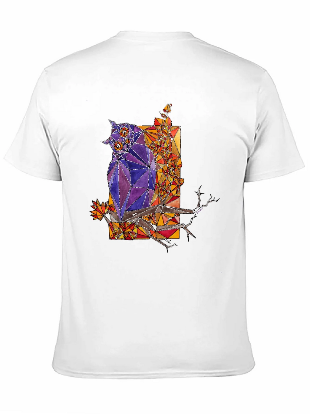 Abstract Owl Graphic Tee - Mens Black T-Shirt product image 10