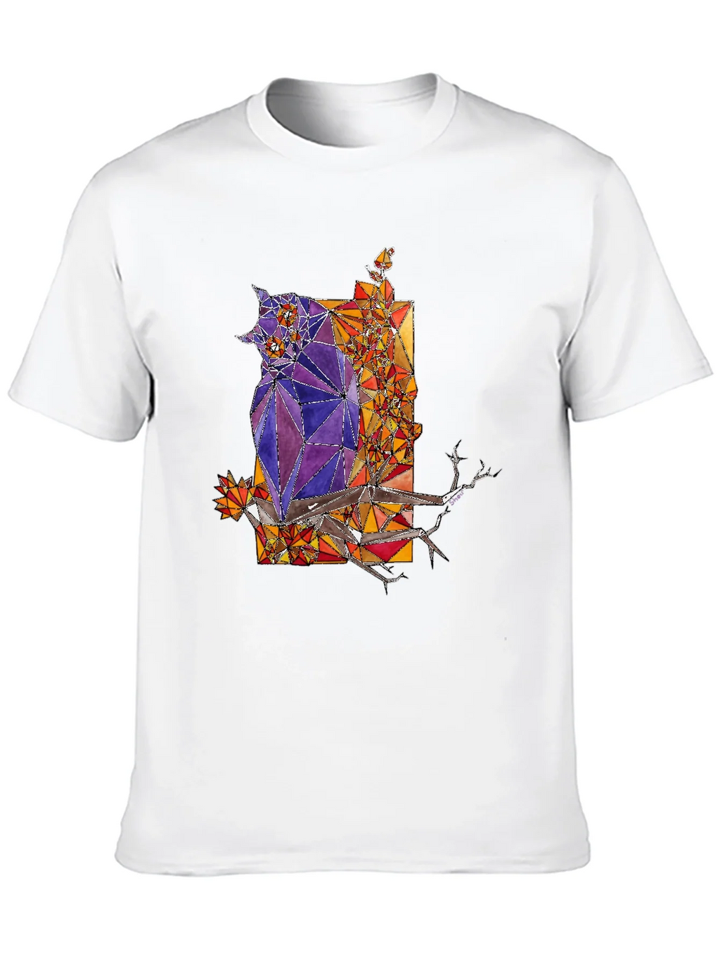 Abstract Owl Graphic Tee - Mens Black T-Shirt product image 9