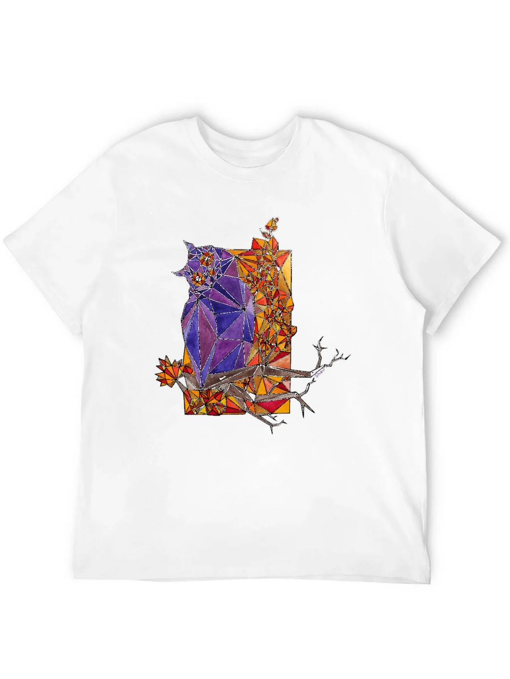Abstract Owl Graphic Tee - Mens Black T-Shirt product image 11