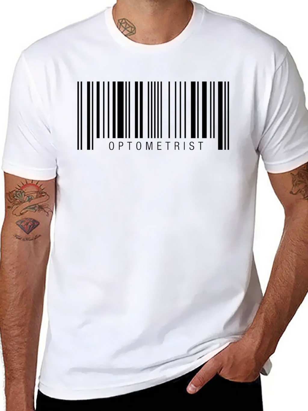 Optometrist Barcode T-Shirt - Eye Doctor Apparel product image 7