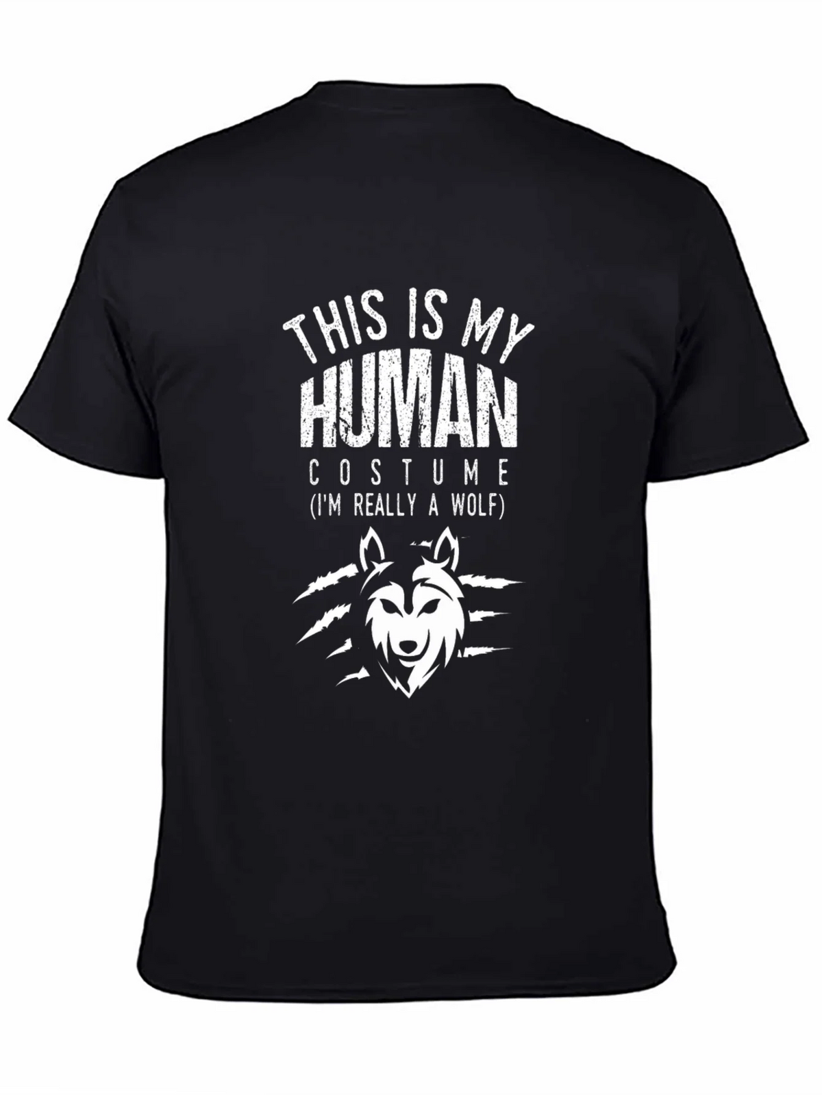 This Is My Human Costume Wolf Graphic Novelty T-Shirt product image 4