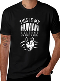 This Is My Human Costume Wolf Graphic Novelty T-Shirt product image 1
