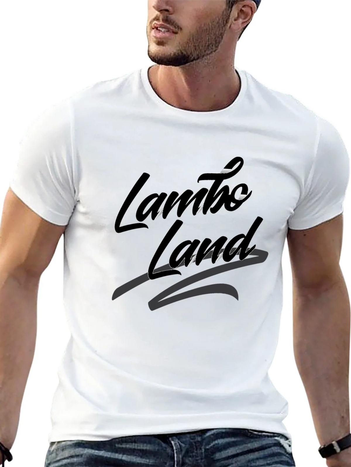 Lambo Land Black Graphic Tee - Stylish & Comfortable product image 12