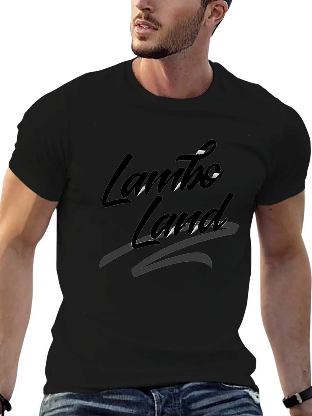 Lambo Land Black Graphic Tee - Stylish & Comfortable product image 6